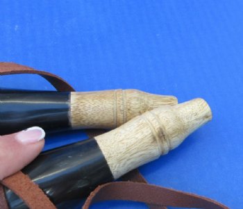 Hand-Carved Viking War Horn, Authentic Norse Decor & Reenactment Piece (15-19") - $27.99 each
