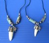 Genuine Alligator Tooth with Camouflage Beads Necklaces -   <font color=red>$9.99 each</font> Plus $5.00 1st Class Mail 