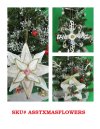 6 Assorted Seashell Flower Ornaments for a Beach Christmas Tree - Pack of 6 (2 each of 3 styles) @ $4.00 each
