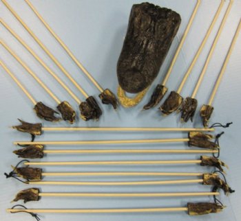Real Alligator Foot Back Scratchers 20 to 22 inches long with 2 to 3 inch gator's foot - 5 @ $4.80 each 