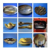 Horn Bowls, Trays, Spoons