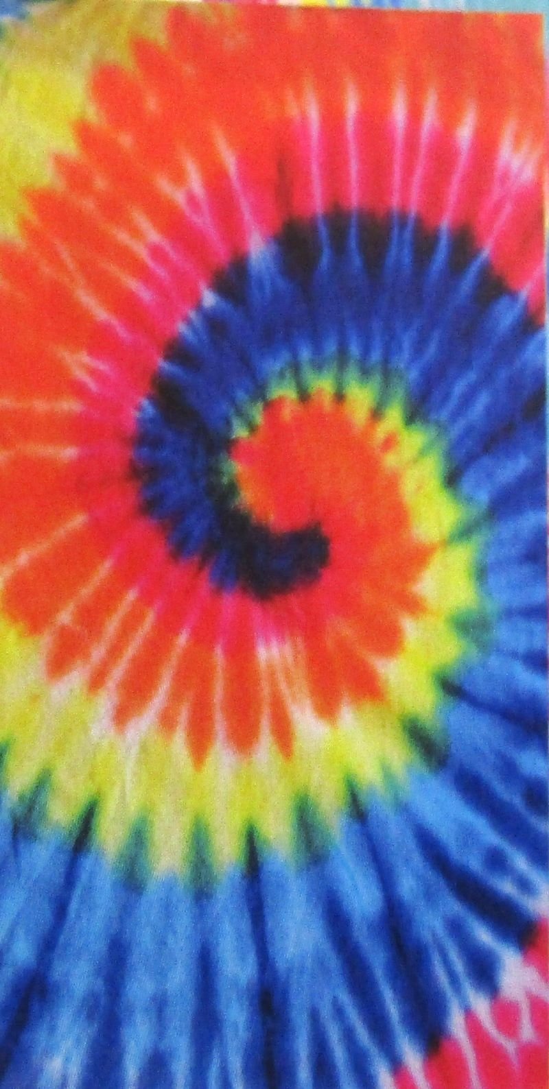 Swirl Tie Dyed Beach Towels Wholesale, 30 by 60 inches With Hanger