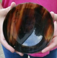 6 inches Round Buffalo Horn Bowls <font color=red> Wholesale </font> -  8 @ $12.00 each; 12 @ $10.50 each