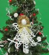 4-1/2 inches White Center Cut Cerithium Seashell Angel Christmas Tree Ornament in Bulk -  Pack of 5 @ <font color=red>$2.80</font> each