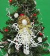 4-1/2 inches White Center Cut Cerithium Seashell Angel Christmas Tree Ornaments - 10 @ $2.56. each