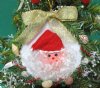 3-1/2 inches Sun Shell with Santa Face Seashell Ornaments for Sale - Pack of 10 @ $2.25 each