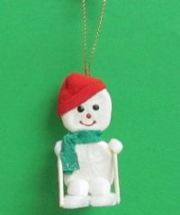 2-1/2 inches Sea Cookies Skiing Snowman Beach Christmas Ornaments for Sale -10 @ $2.02 each