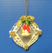 2-1/2 inches Seashell Wreath Coastal Christmas Ornaments -10 @ $1.95 each