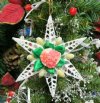 4 inches Cut Cerithium Seashell Flower Ornaments - 5 @ $2.40 each (Plus $7.50 First Class Mail)