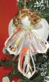 4-1/2 inches Seashell Angel Ornaments with Blonde Hair - 10 @ $3.60 each