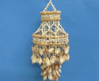 13 inches 2 layered Brown and White Chulla Conch Shell Wind Chime - $10.99 each