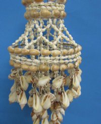 13 inches 2 layered Brown and White Chulla Conch Shell Wind Chime - $10.99 each