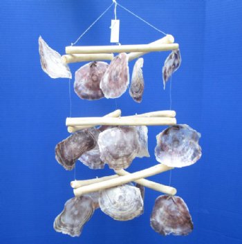 16  inches Triangle Placuna, Saddle Oyster Shell Chandeliers Bulk - 12 @ $7.50 each;  2 <font color=red> Wholesale</font> Case of 12 @ $7.00 each; 