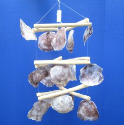 16 inches 3 Layered Triangle Placuna, Saddle Oyster Shell Chandelier - $12.99 