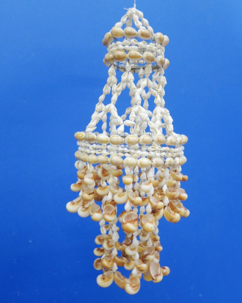 14 inches 2 Level Sea Shell Wind Chime with Cowries and Snail Shells 7.50