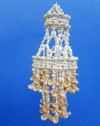 14 inches 2 Level Sea Shell Wind Chime with Cowries, White Nassarius and Tan Nautica Snail Shells - $13.99 each