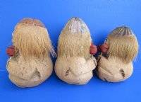 Carved Coconut Monkey with Maracas Novelties - Case: 12 @ $4.75 each