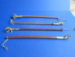 19 inches Painted Gold Chicken Foot Back Scratcher - 2 @ $12. each