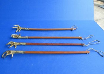 19 inches Painted Gold Chicken Foot Back Scratcher - 2 @ $12. each