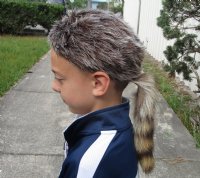 Child's Faux Fur Davy Crocket Hat with Real Raccoon Tail  for $17.99