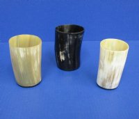 4 inches Cattle Horn Cup, Drinking Glasses  - 2 @ $10.00 each; 4 @  $9.20 each