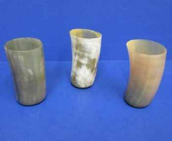 5 inches Horn Drinking Glasses, Horn Cups<font color=red> Wholesale</font>   (8 ounce cups) - 12 @ $7.50 each; 20 @ $6.75 each