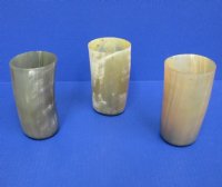 5 inches Cattle Horn Drinking Glass, Horn Cups (8 ounces )-  2 @ $11.00 each of 4 @ $10.40 each