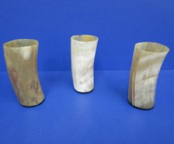 6 inches Polished Horn Cups - 2 @ $14.40 each