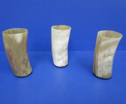 6 inches tall Cattle Horn Cups (12 ounce) <font color=red>Wholesale</font>  - 10 @ $10.00 each; 20 @ $9.00 each