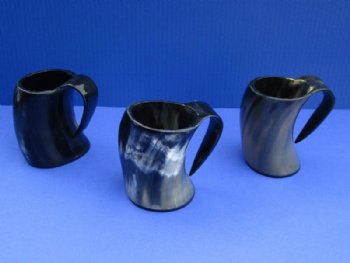 6 to 8 ounce Polished Viking Beer Mugs 4 inches high <font color=red> Wholesale</font> - 15 @ $6.30 each