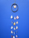 22 inches Coconut Ring with Colorful Pecten Nobilis Shells Seashell  Wind Chime - Pack of 6 @ $2.65 each; Bulk Pack of 12 @ $2.35 each