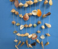 15 inches Hanging Driftwood with Seashells Wall Decor, Shell Windchime <font color=red>Wholesale</font> - 25 @ $4.95 each