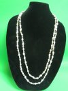 72 inches<font color=red> Wholesale</font> Shell Leis, Extra Long for Double Wrapping, made  with Brown and White Nassarius - Pack of 12 dozen @ $8.40 a dozen (.70 each)