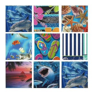Exotic fish beach towel Bath Wholesale lot of 6 Dolphins Free Shipping Hawaii 