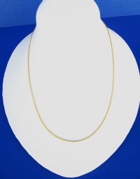 <FONT COLOR=RED> Wholesale</font> 18 inches Electroplated Thin Gold Chain Necklaces for Men and Women for Sale in Bulk - Case of 50 @ $2.25 each