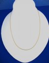 18 inches Electroplated Thin Gold Chain Necklaces for Men and Women for Sale in Bulk - Pack of 10 @ <font color=red>$3.60 each</font>(Plus $7.50 First Class Mail) 