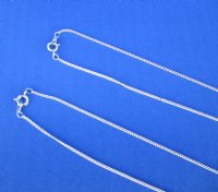 18 inches Electroplated Thin Silver Chains for Sale in Buk -10 for <font color=red> $3.60 each</font> (Plus $5.00 Ground Advantage Mail)