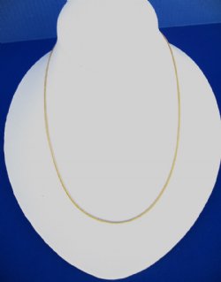 18 inches Electroplated Thin Gold Chain Necklaces for Men and Women for Sale in Bulk -10 @ <font color=red>$3.60 each</font>(Plus $5.00 Ground Advantage Mail) 