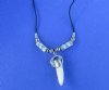 Two 20 inches Alligator Tooth Necklace with Tiny Clusters of Flowers - $6.50 each (Plus $5 postage)