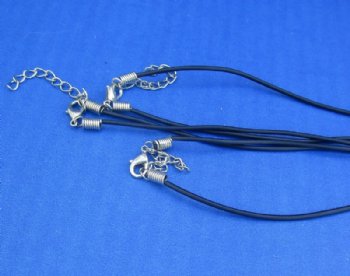 Alligator Tooth Necklace with Blue White and Brown Zig Zag Pattern Beads with 1/2 to 1-1/2 inches Gator Tooth, 20 inches - 3 @ $7.50 each