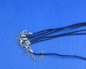  Alligator Tooth Necklace with Violet Beads and Open Silver Tube Beads <font color=red> Wholesale</font> and 1/2 to 1-1/2 inches Gator Tooth - 24 @ $4.50 each