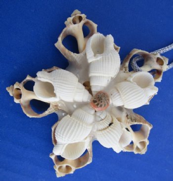 3 inches Seashell Flower Christmas Tree Ornaments made out of Cut Shells - 12 @ $1.60 each