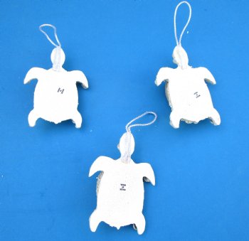 Pearl Abalone Shell Turtle Beach Christmas Ornaments, 4 by 2-3/4 inches - 10 @ $2.60 each