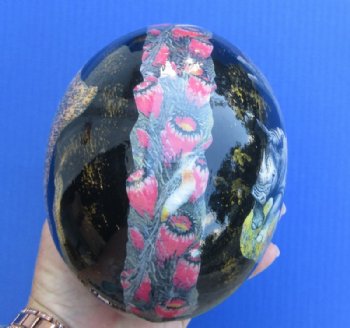 Wholesale African Animals Decoupage Ostrich Eggs  - 2 @ $48 each; 4 @ $43 each