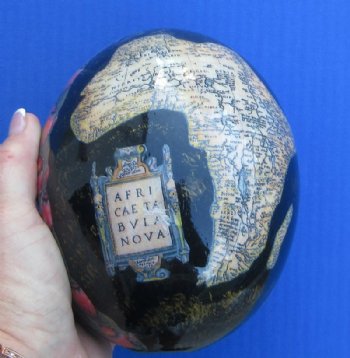 Wholesale African Animals Decoupage Ostrich Eggs  - 2 @ $48 each; 4 @ $43 each