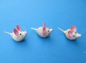 2 inches Tiny Seashell Mice Novelties - 10 @ $1.20 each; 20 @ $1.05 each