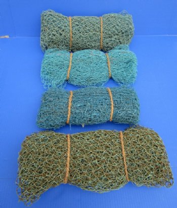 4 by 6 feet Decorative Blue and Green Fish Net - 3 @ $6.40 each