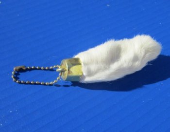 Real White Rabbit's Foot Keychain Novelties for Sale - 10 @ <font color=red> $2.10 each</font> (Plus $7 Ground Advantage Mail)