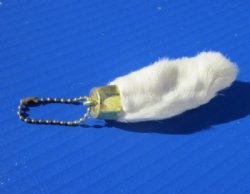 Real White Rabbit's Foot Keychain Novelties for Sale - 10 @ <font color=red> $2.10 each</font> (Plus $7 Ground Advantage Mail)