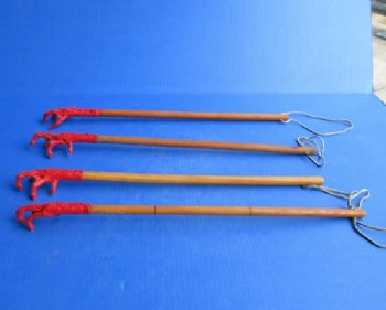 19 inches Painted Red Chicken Foot Back Scratcher - 2 @ $12. each